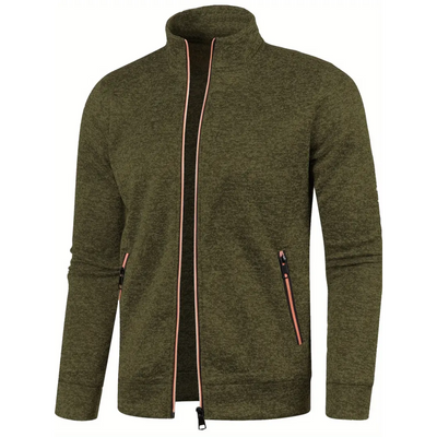 Elvora London™ | Classic Knitted Jacket with Zipper
