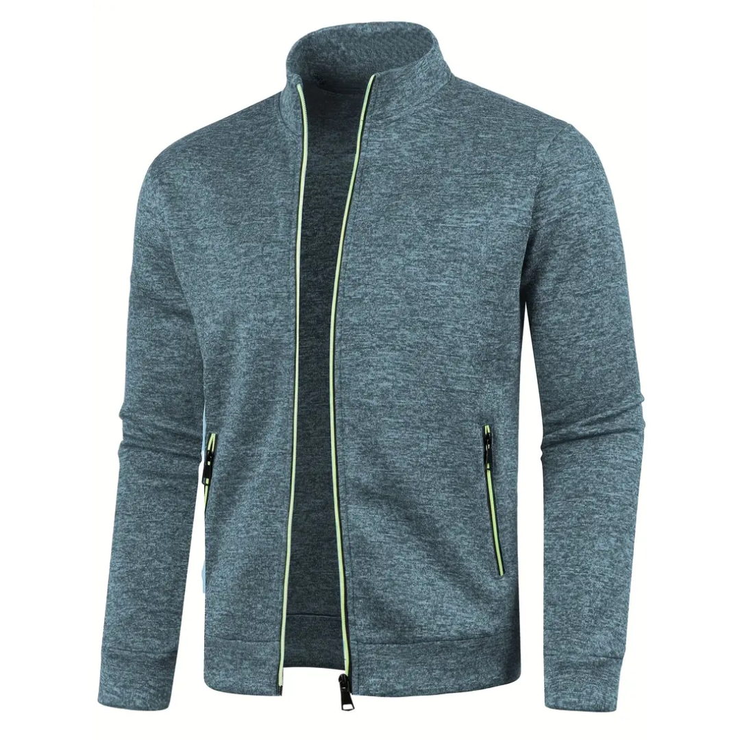 Elvora London™ | Classic Knitted Jacket with Zipper
