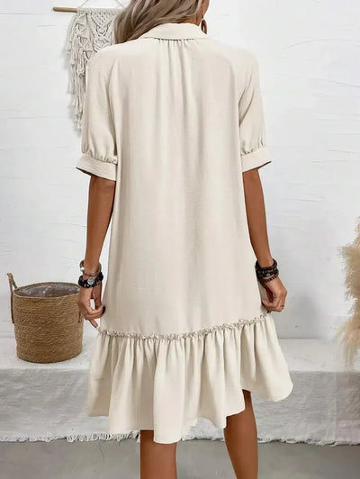 Elvora London™ – Seraphina Ruffle Hem Dress