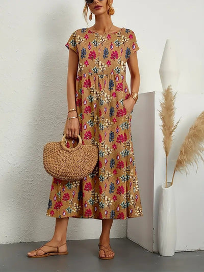 Elvora London™ – Marielle Floral Midi Dress