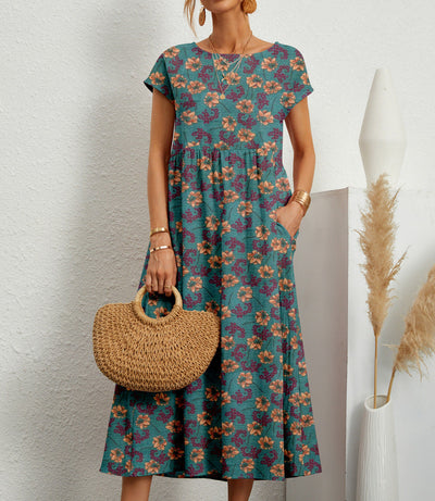 Elvora London™ – Marielle Floral Midi Dress