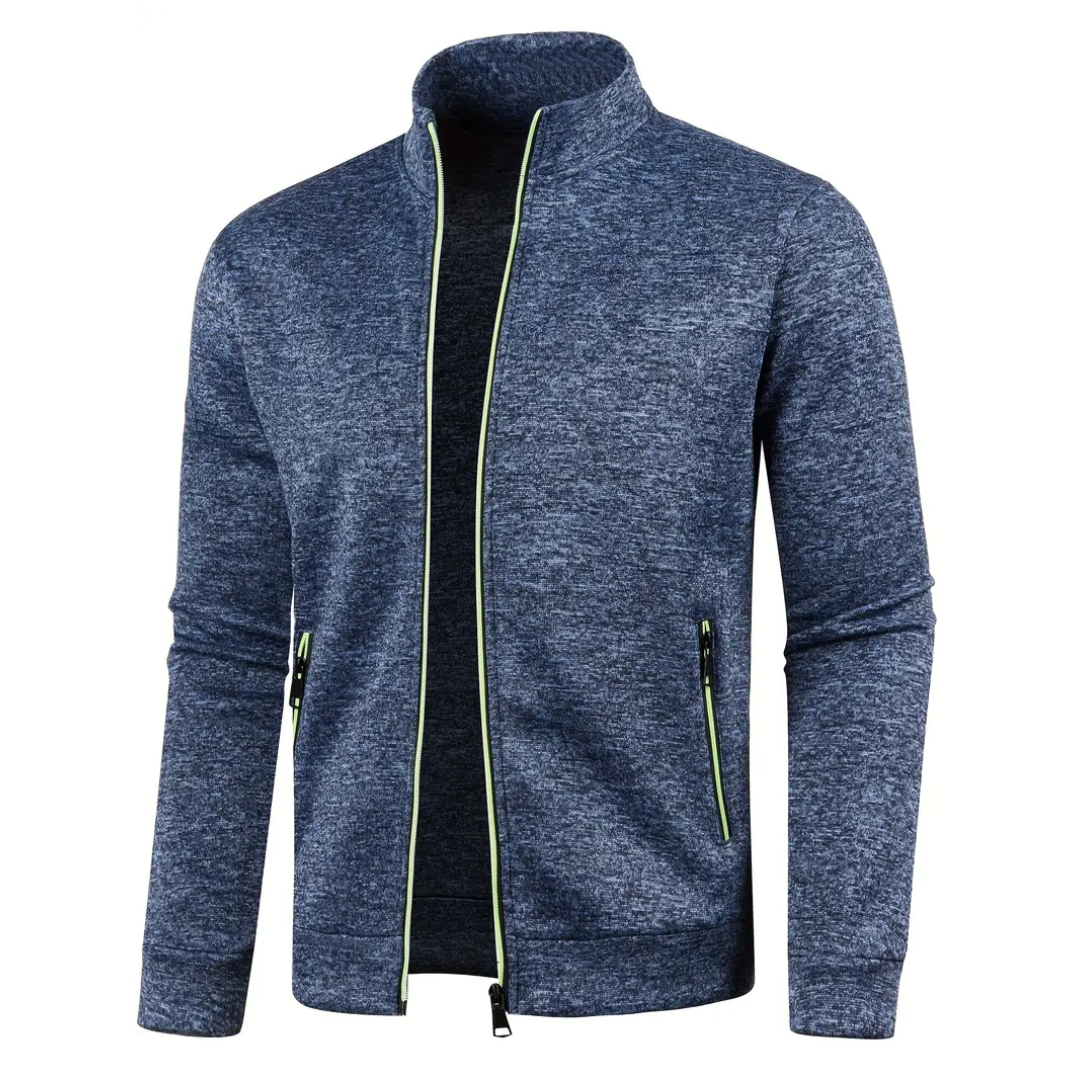 Elvora London™ | Classic Knitted Jacket with Zipper