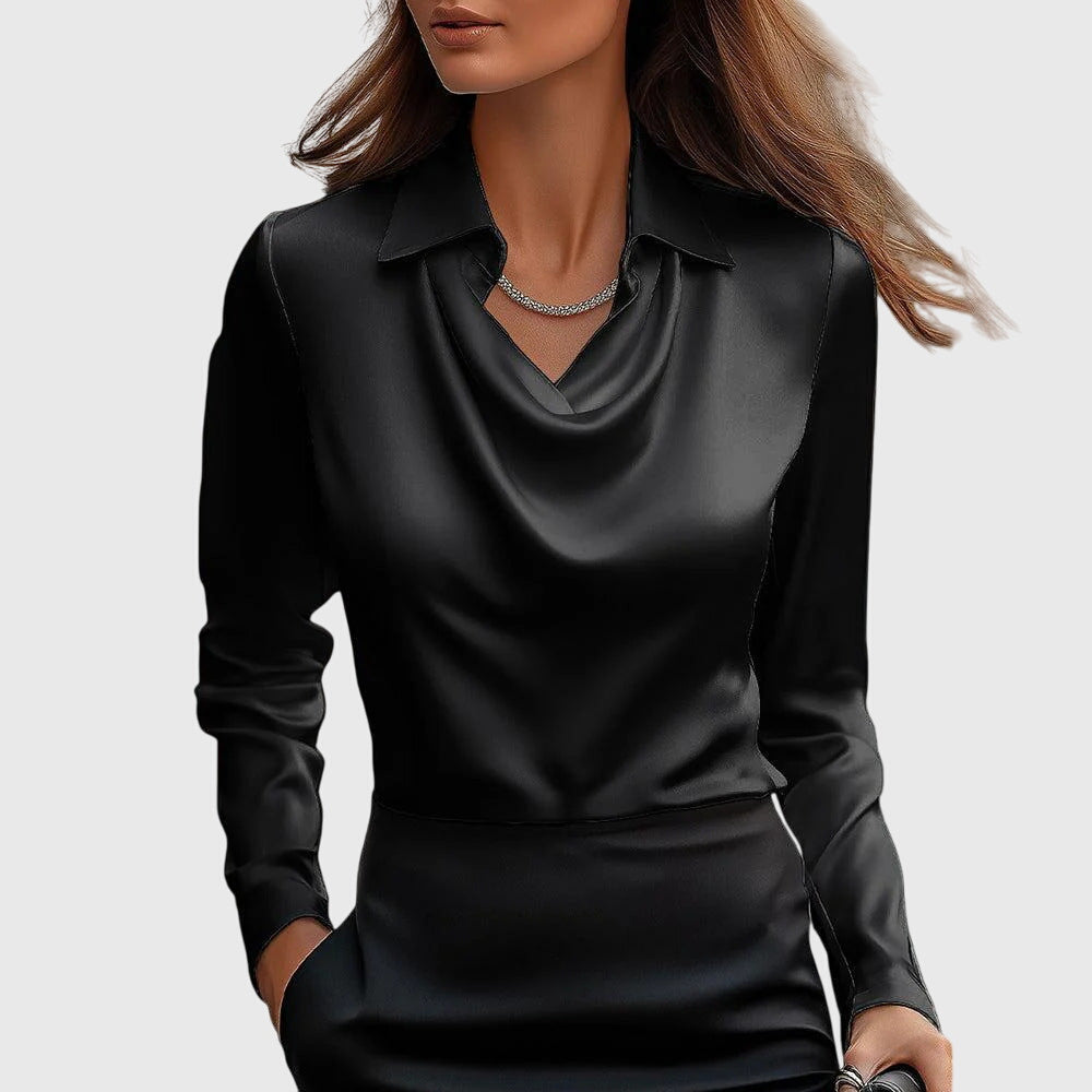 Elvora London™ | Elegant satin blouse
