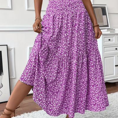 Elvora London™ – Marnie Tiered Floral Maxi Skirt