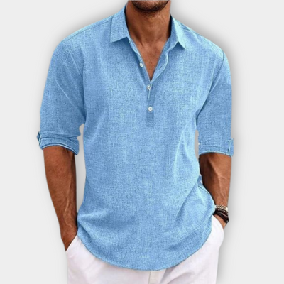Elvora London™ – Mateo Linen Shirt
