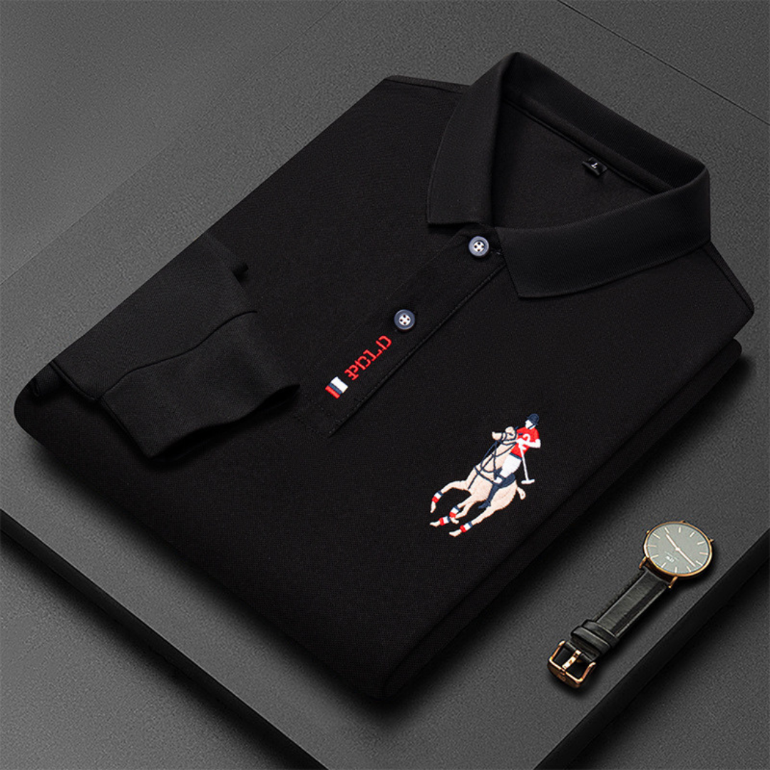 Elvora London™ – Dario Long-Sleeve Polo
