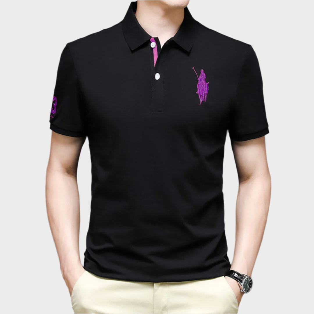 Elvora London™ – Enzo Embroidered Polo