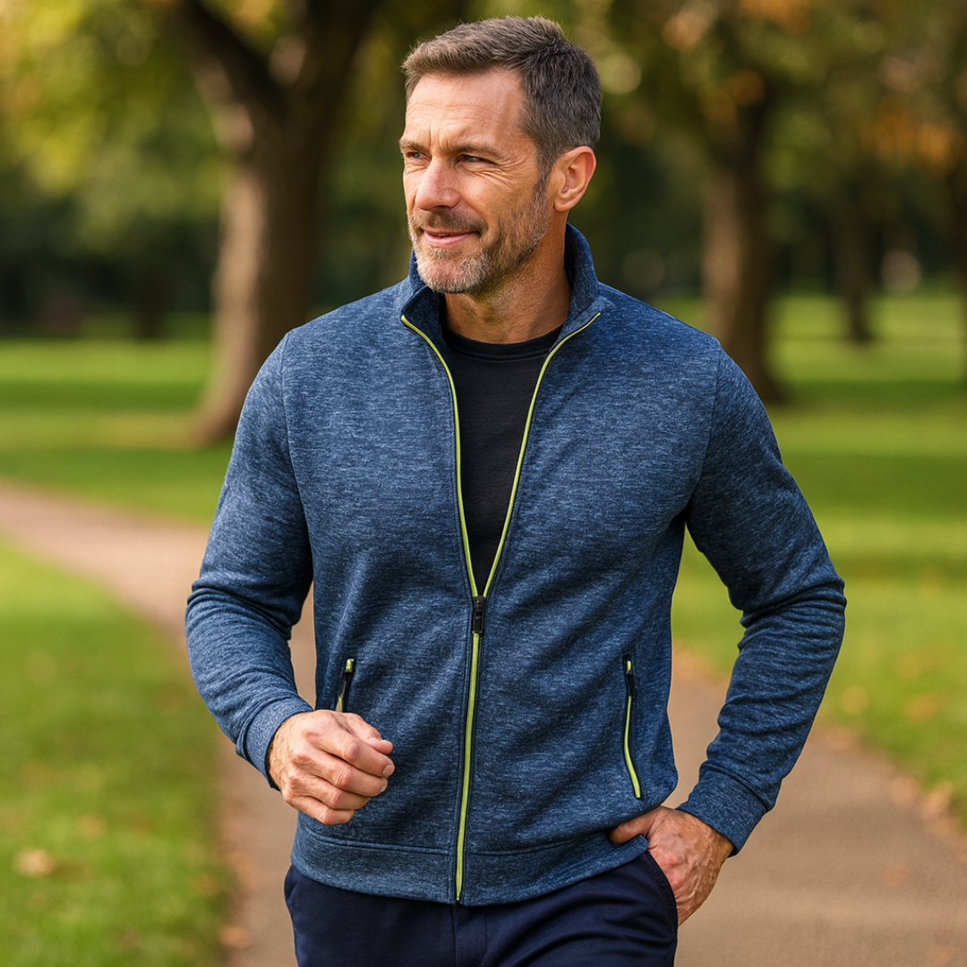 Elvora London™ | Classic Knitted Jacket with Zipper