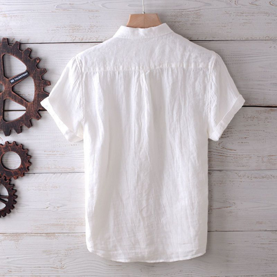 Elvora London™ – Matteo Short-Sleeve Linen Shirt