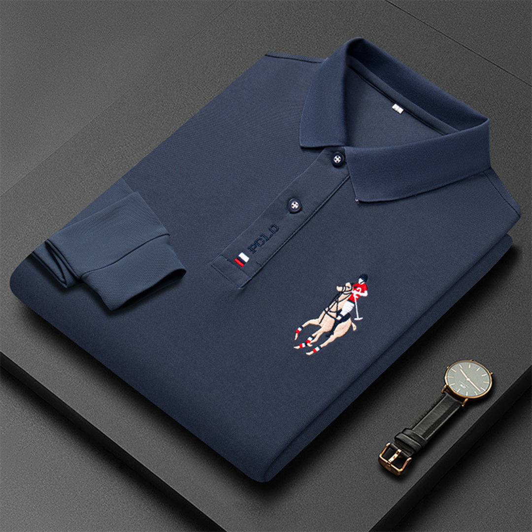 Elvora London™ – Dario Long-Sleeve Polo
