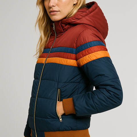 Elvora London™ | Retro Padded Jacket