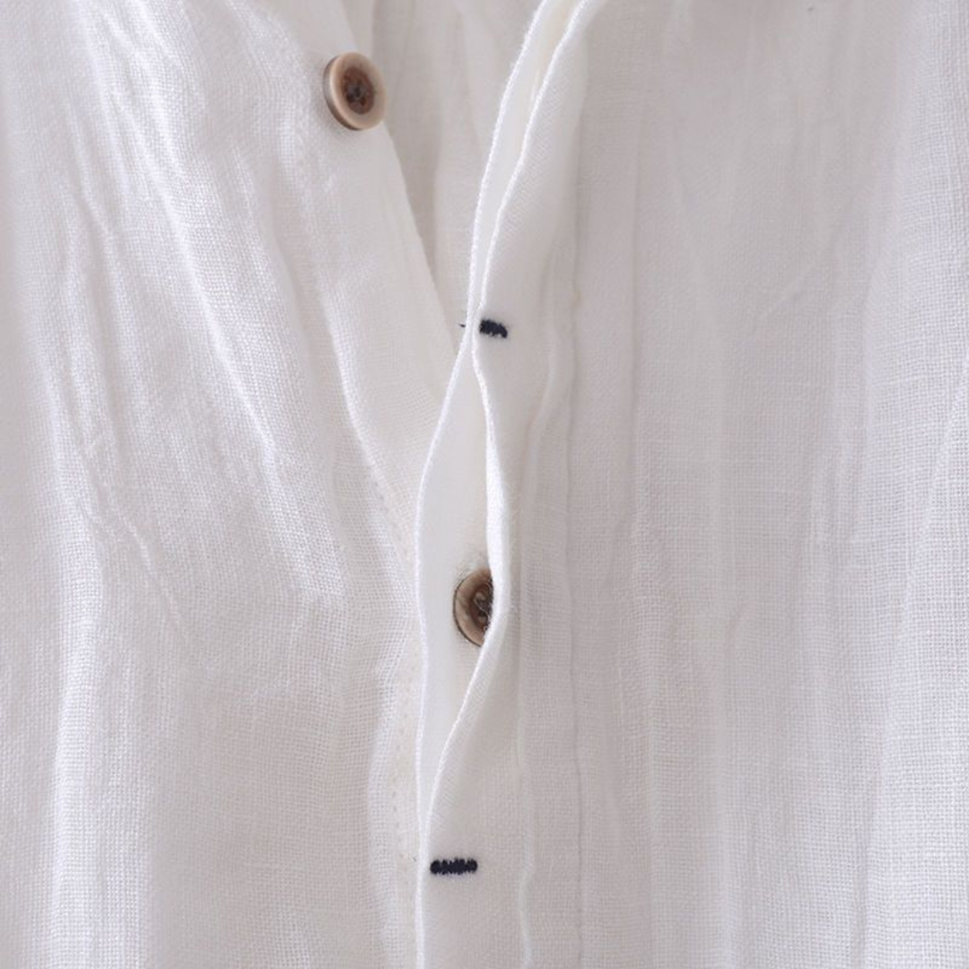 Elvora London™ – Matteo Short-Sleeve Linen Shirt