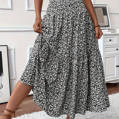 Elvora London™ – Marnie Tiered Floral Maxi Skirt