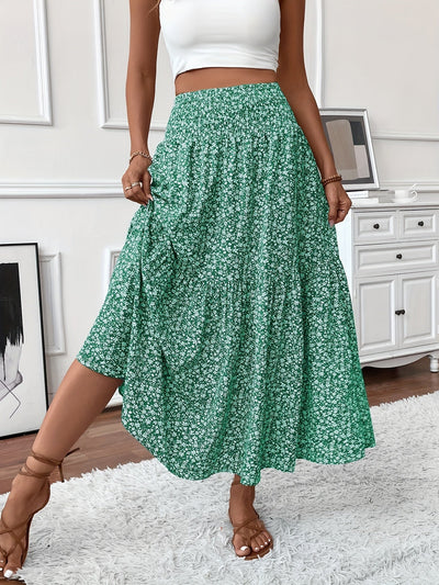 Elvora London™ – Marnie Tiered Floral Maxi Skirt