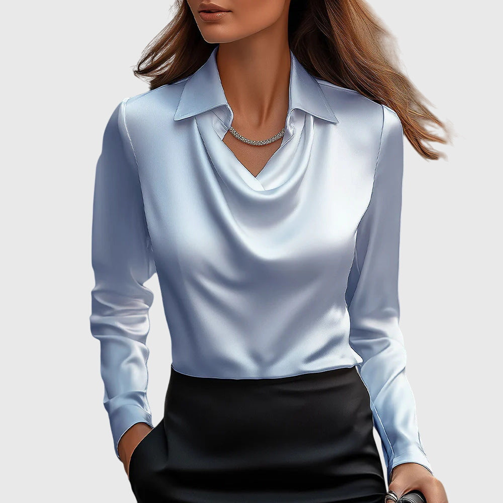 Elvora London™ | Elegant satin blouse