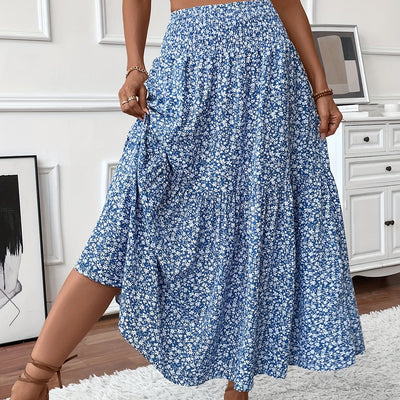Elvora London™ – Marnie Tiered Floral Maxi Skirt