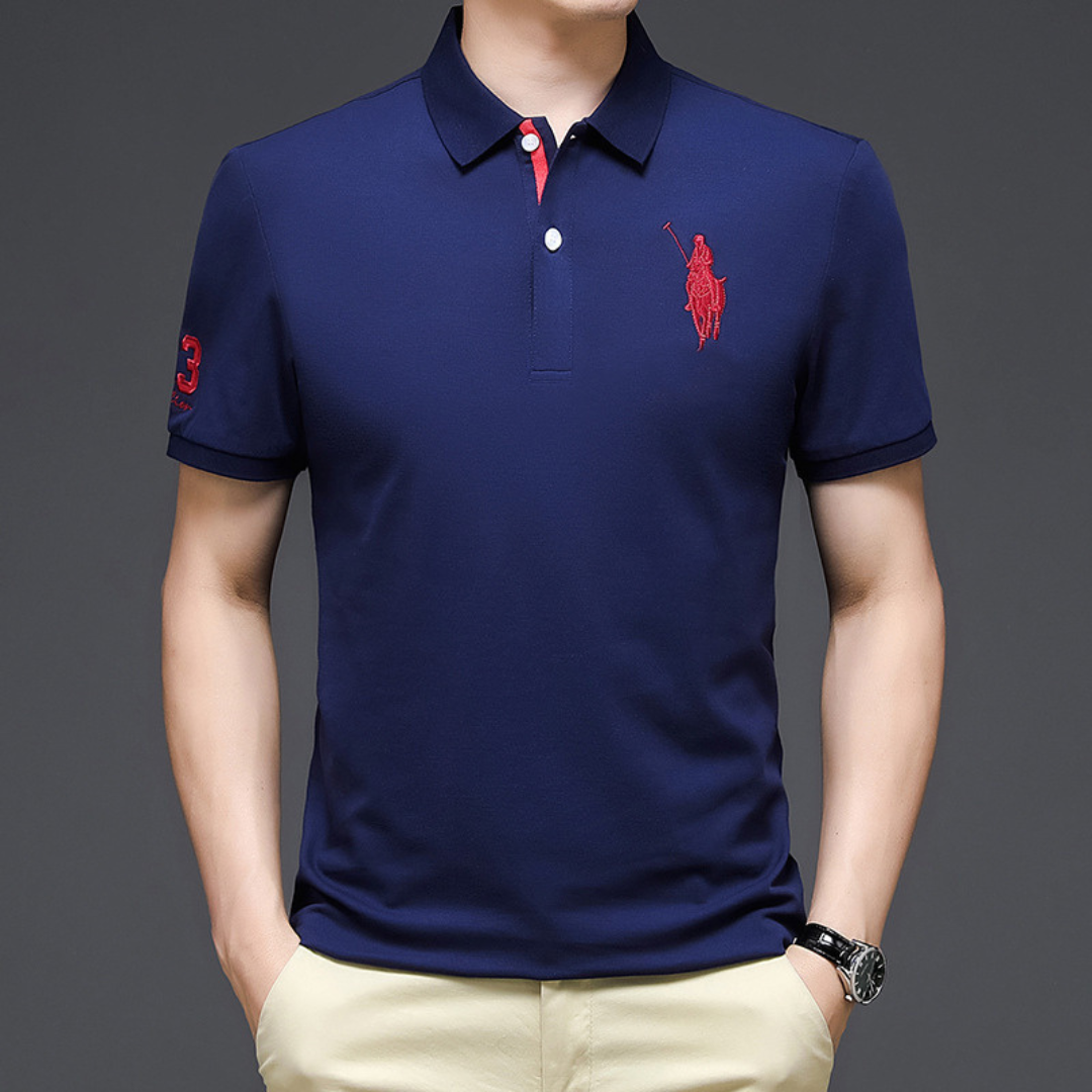 Elvora London™ – Enzo Embroidered Polo