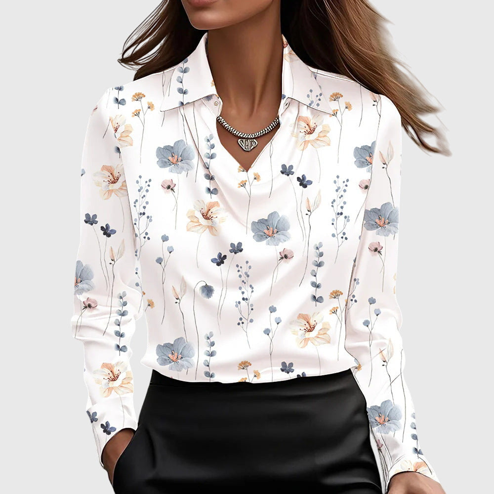 Elvora London™ | Elegant satin blouse