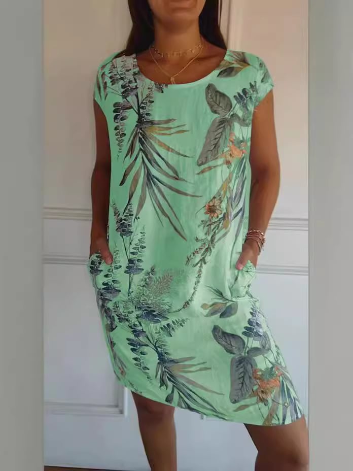 Elvora London™ – Sunniva Striped Canvas Midi Dress