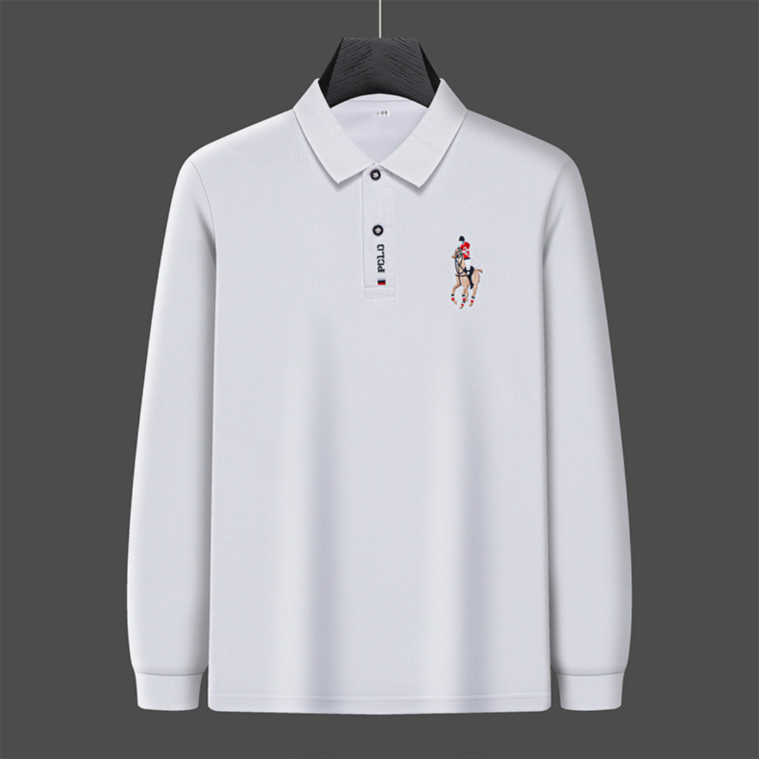 Elvora London™ – Dario Long-Sleeve Polo