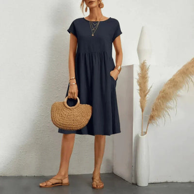 Elvora London™ – Selina Relaxed Midi Dress