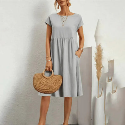 Elvora London™ – Selina Relaxed Midi Dress