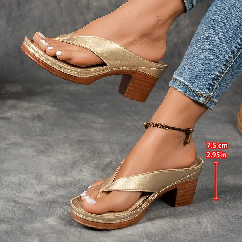 Elvora London™ – Naya Stylish Comfort Heeled Sandals