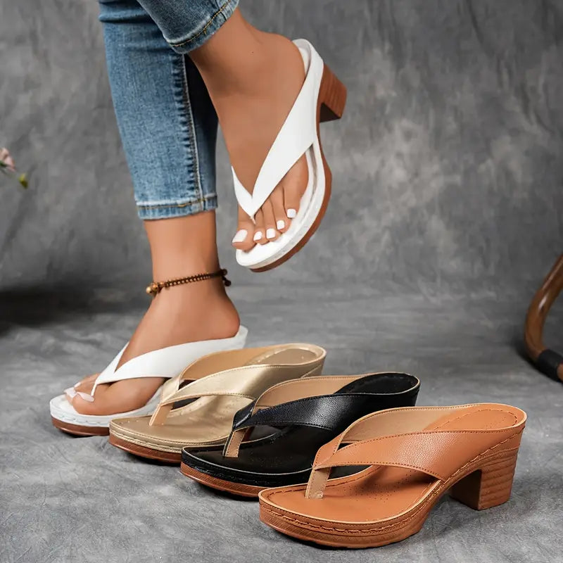 Elvora London™ – Naya Stylish Comfort Heeled Sandals