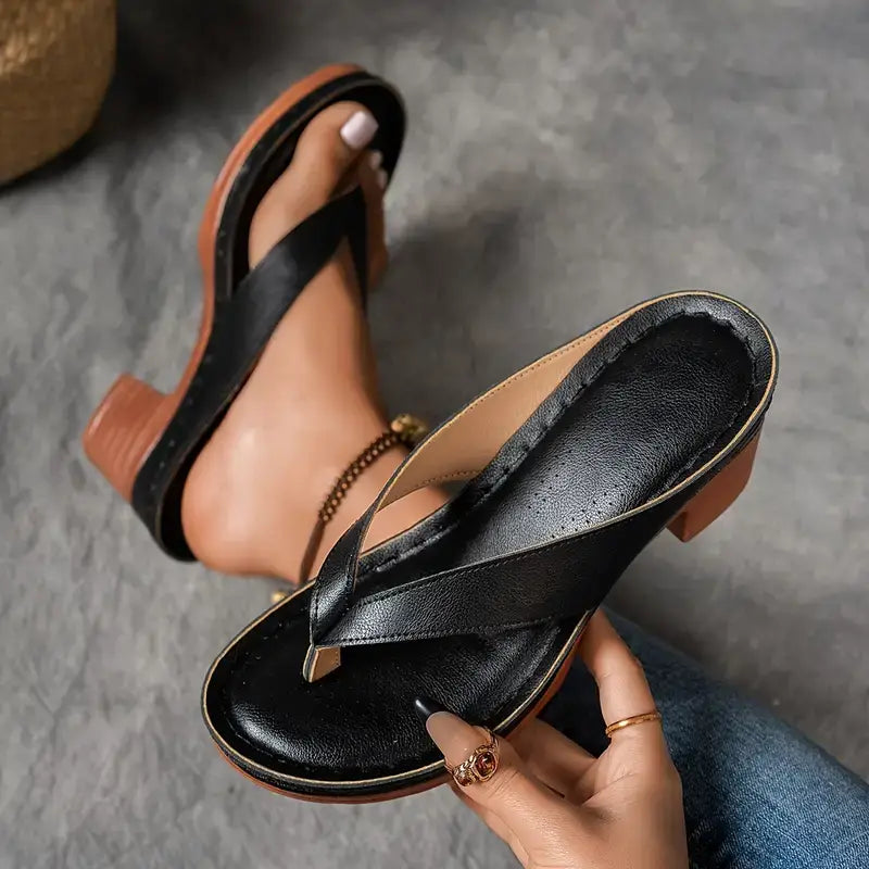 Elvora London™ – Naya Stylish Comfort Heeled Sandals