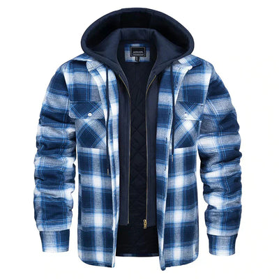 Elvora London™ | Checked Hooded Jacket