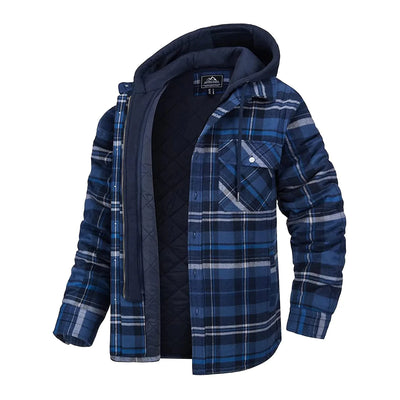 Elvora London™ | Checked Hooded Jacket