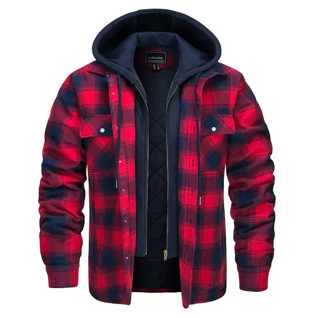 Elvora London™ | Checked Hooded Jacket