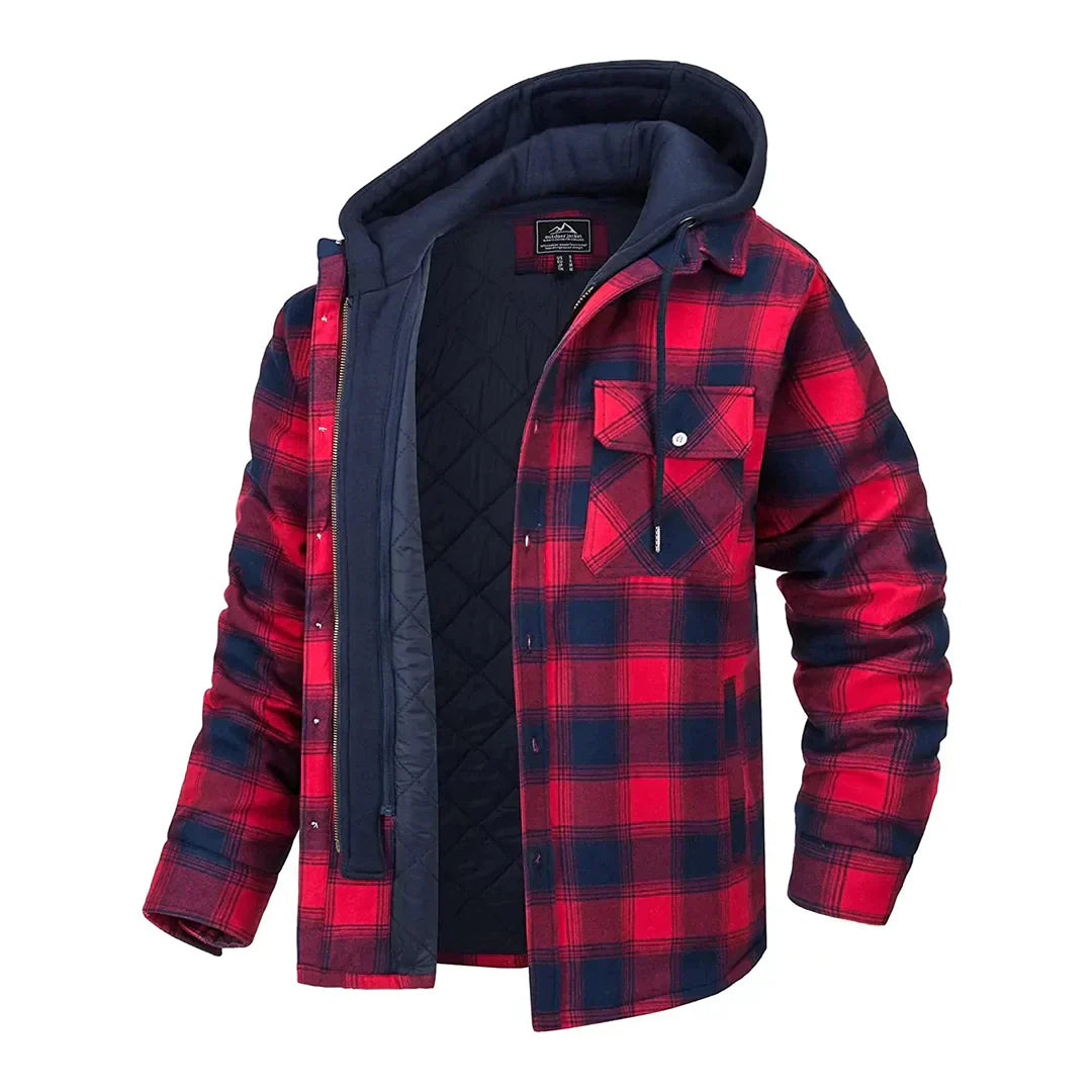 Elvora London™ | Checked Hooded Jacket