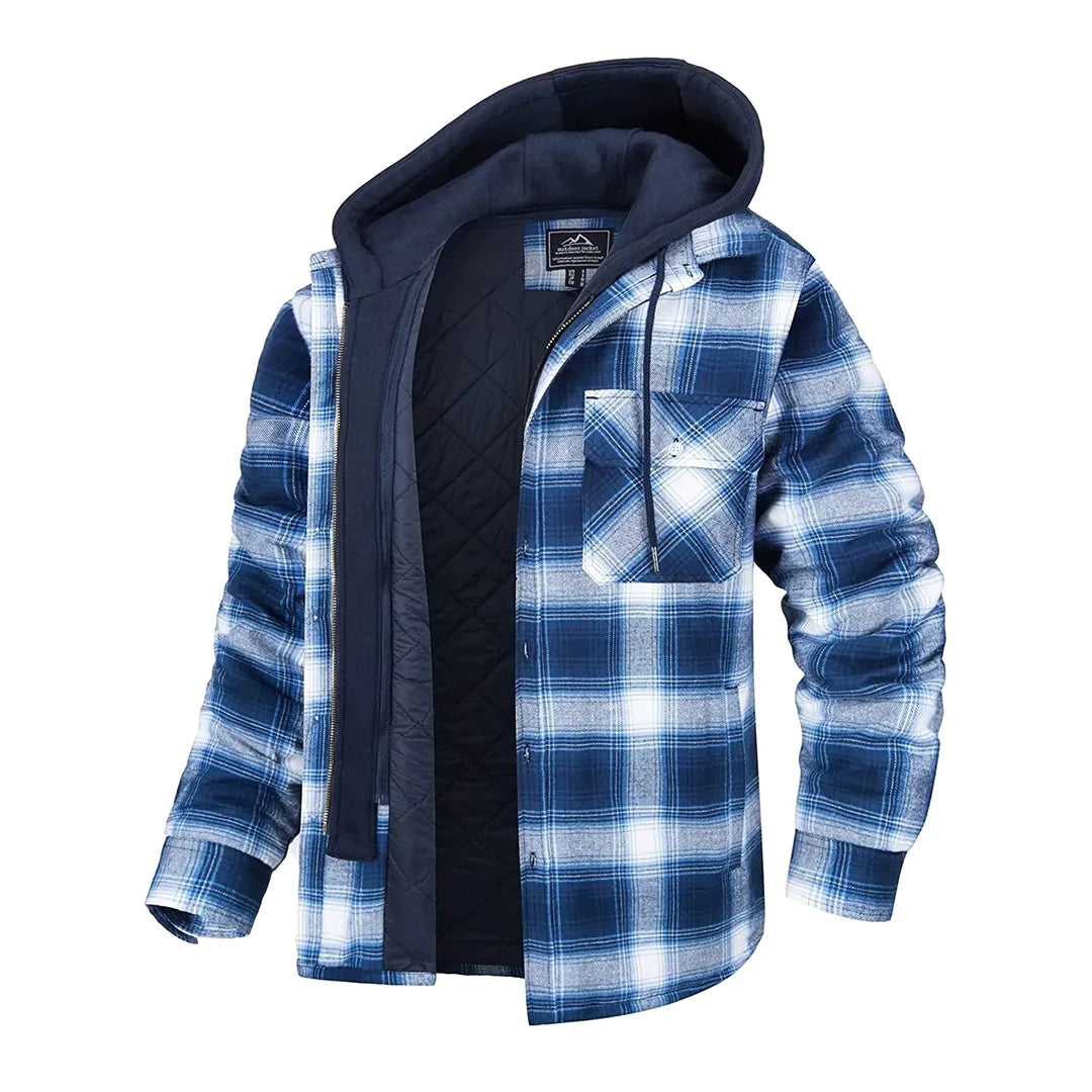 Elvora London™ | Checked Hooded Jacket