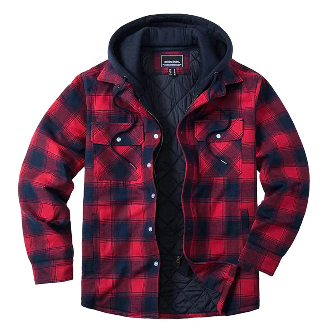 Elvora London™ | Checked Hooded Jacket