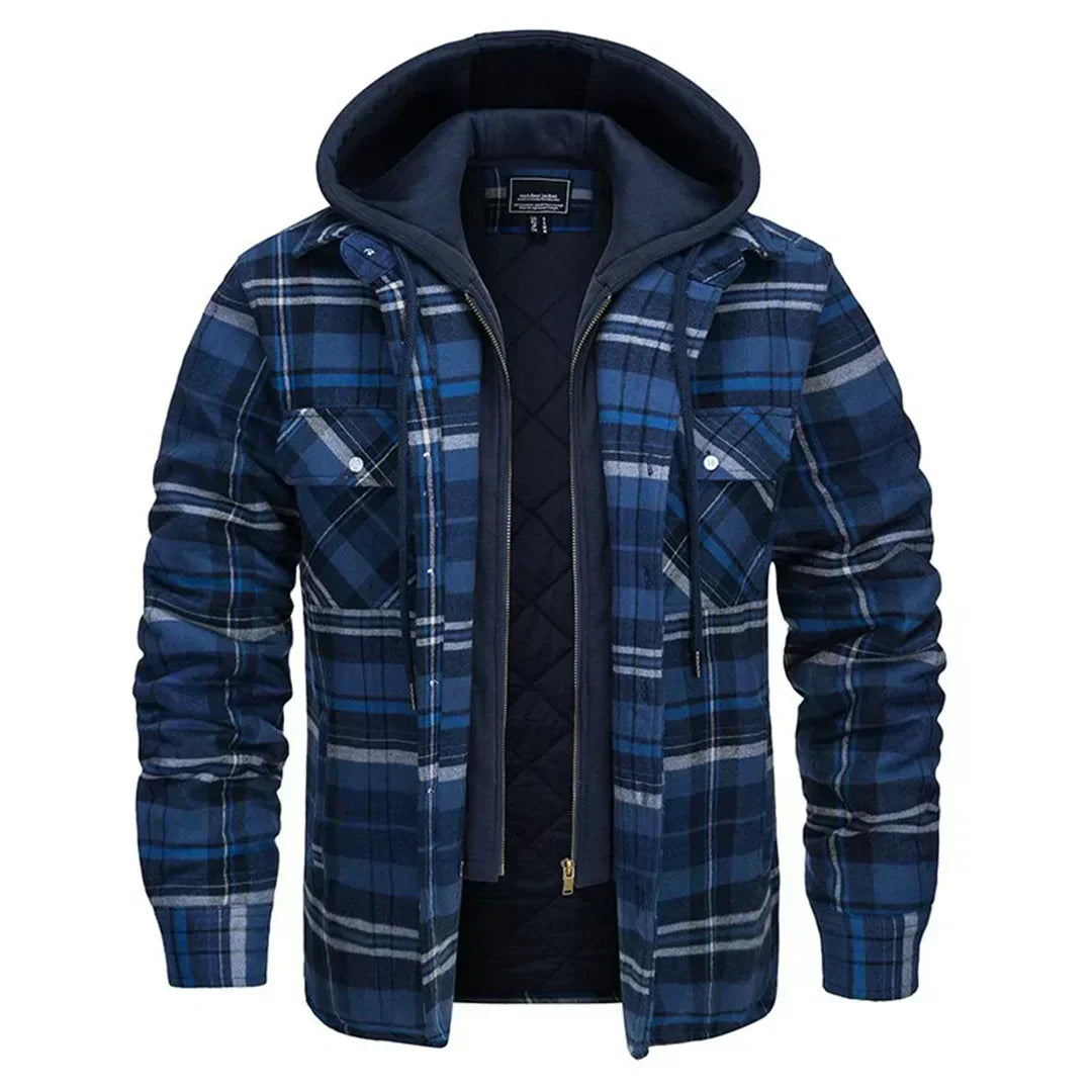 Elvora London™ | Checked Hooded Jacket