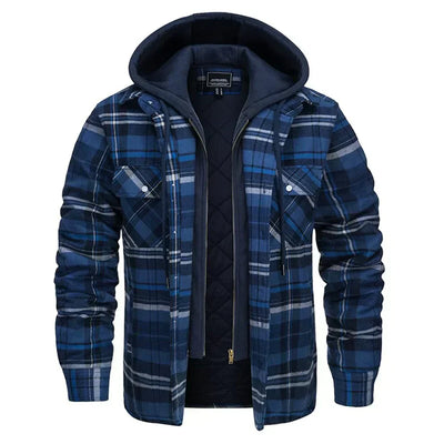 Elvora London™ | Checked Hooded Jacket