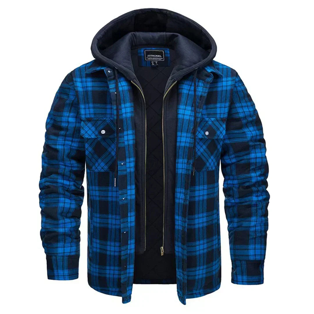 Elvora London™ | Checked Hooded Jacket