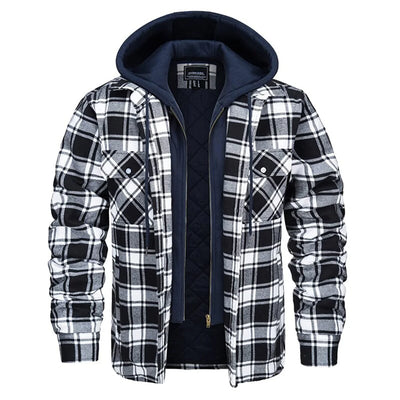 Elvora London™ | Checked Hooded Jacket