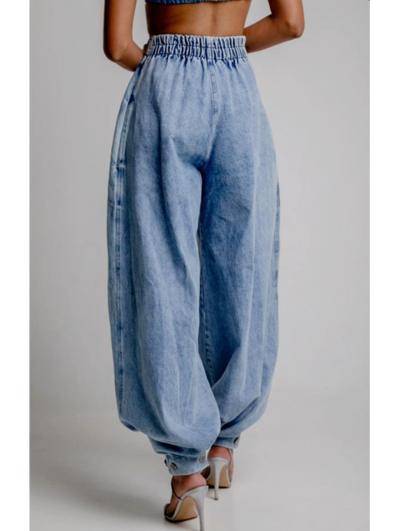 Elvora London™ – Maris Balloon High-Rise Jeans