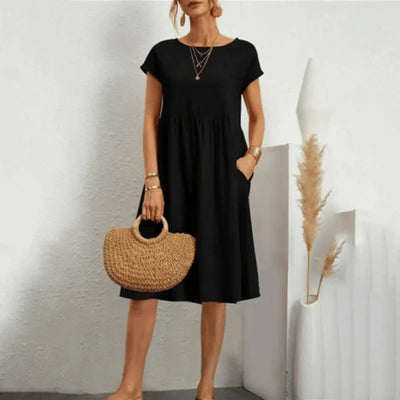 Elvora London™ – Selina Relaxed Midi Dress