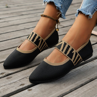 Elvora London™ – Liora Patterned Ballet Flats
