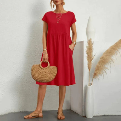 Elvora London™ – Selina Relaxed Midi Dress