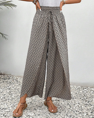 Elvora London™ – Mint Relaxed Wide-Leg Trousers