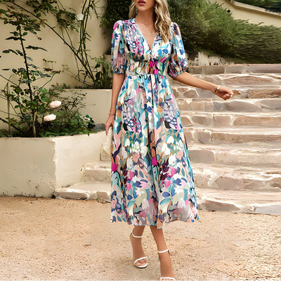 Elvora London™ – Amara Floral Maxi Dress