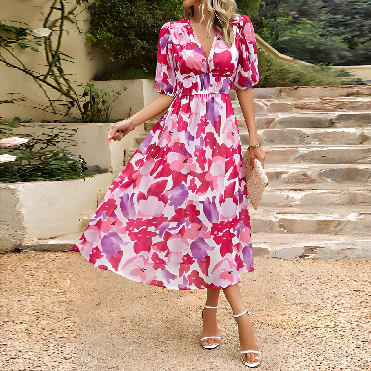 Elvora London™ – Amara Floral Maxi Dress