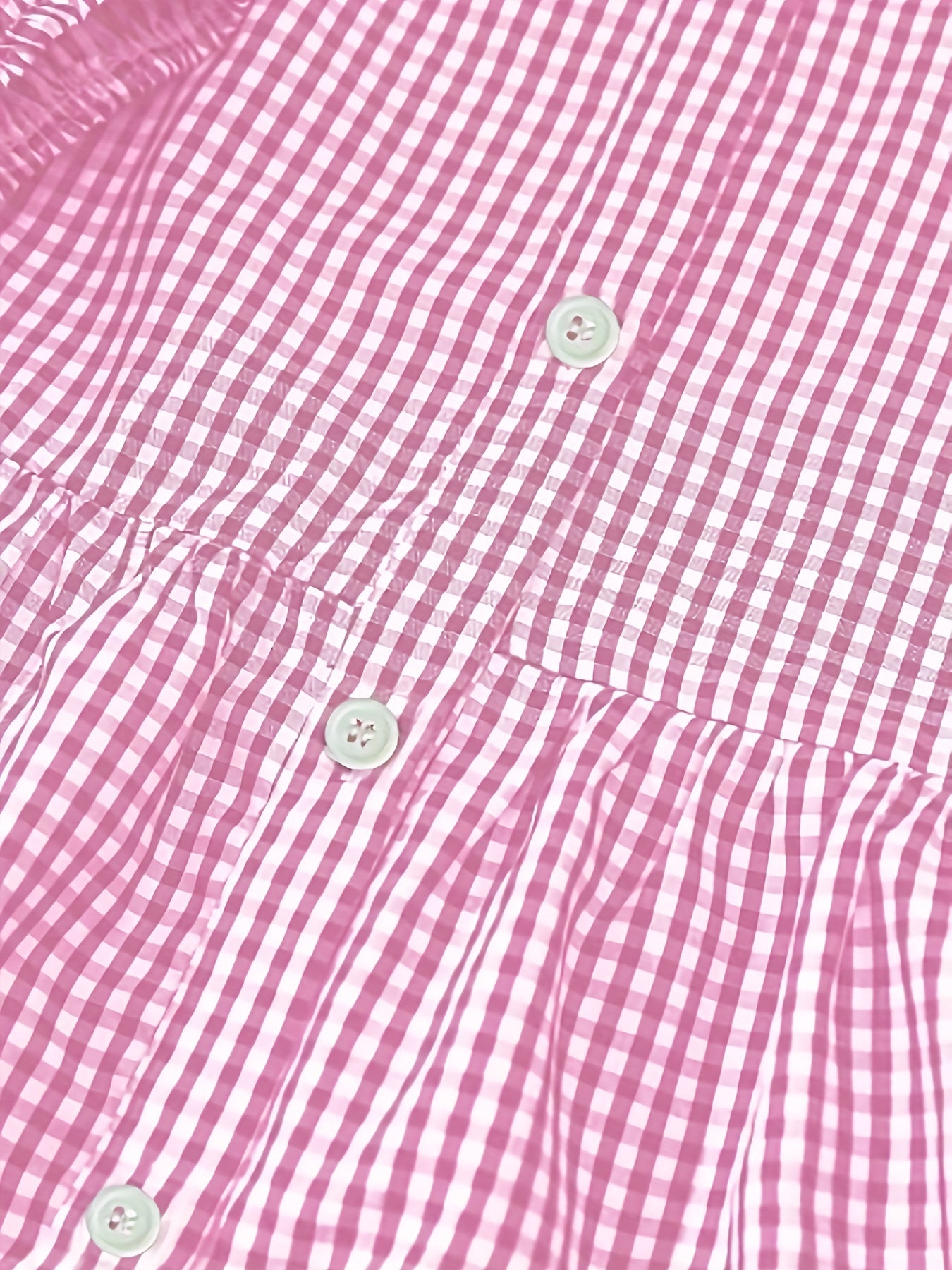 Elvora London™ – Liora Gingham Button-Up Tiered Dress