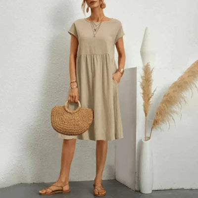 Elvora London™ – Selina Relaxed Midi Dress