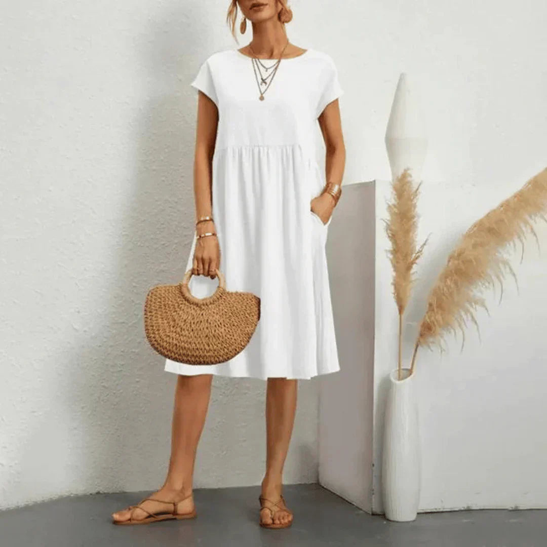 Elvora London™ – Selina Relaxed Midi Dress