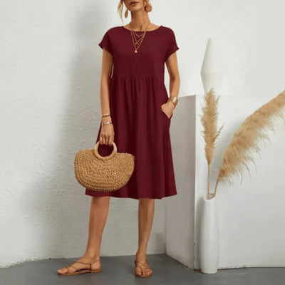 Elvora London™ – Selina Relaxed Midi Dress